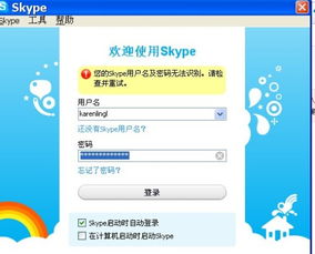 skype无法登陆系统